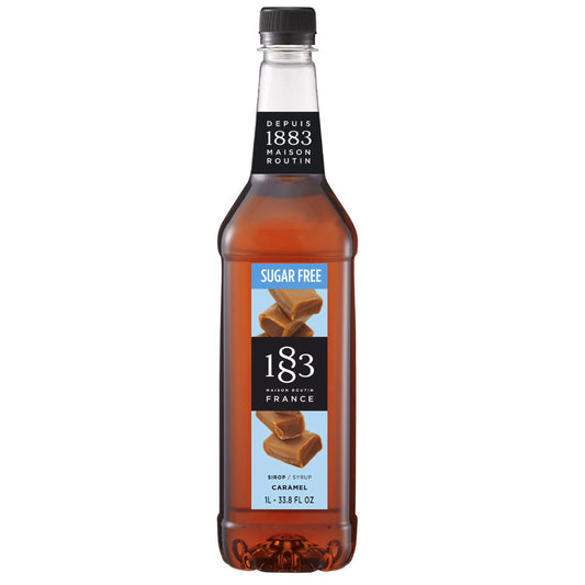 1883 Maison Routin Caramel Sugar Free Flavouring Syrup (1 Litre)
