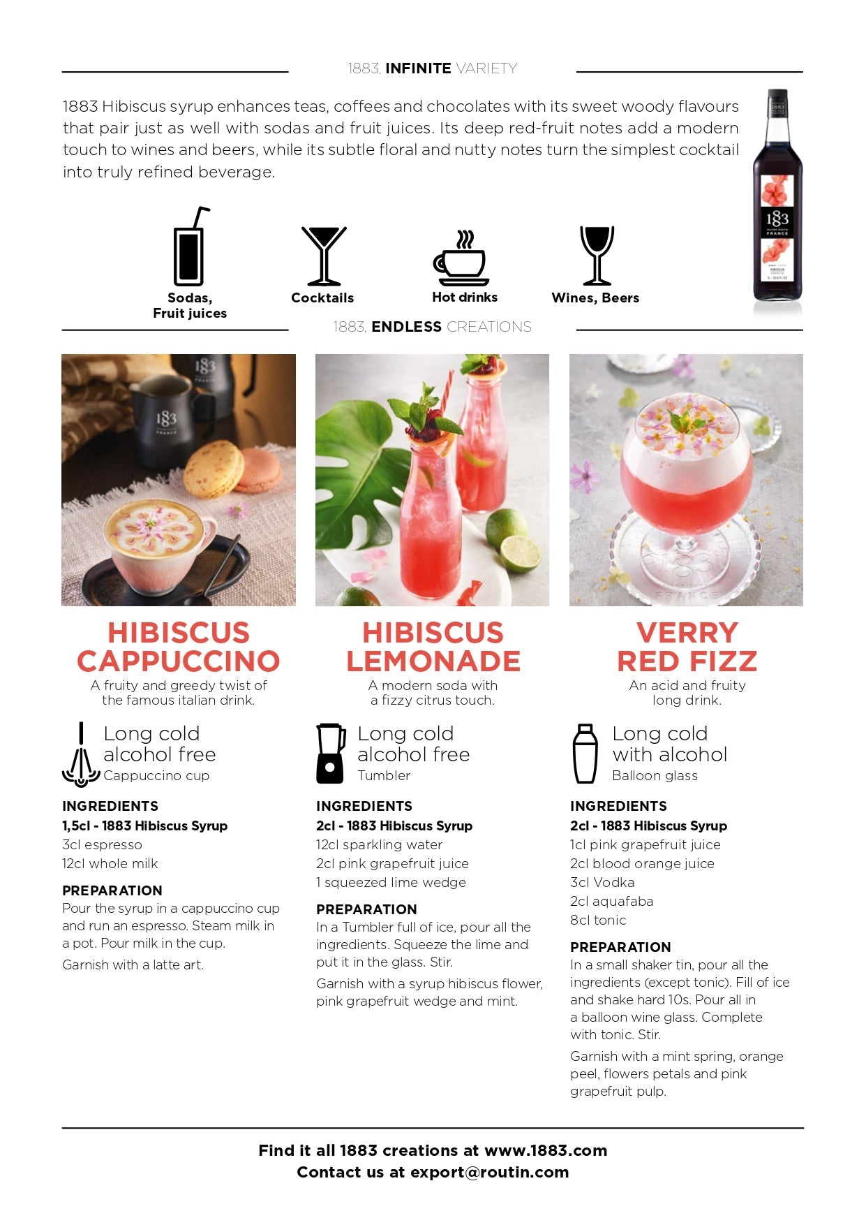 1883 Maison Routin Hibiscus Syrup Recipes