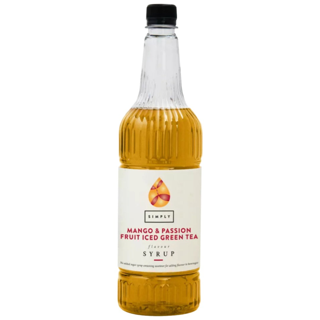 Simply Mango & Passionfruit Iced Green Tea Syrup (1 litre)