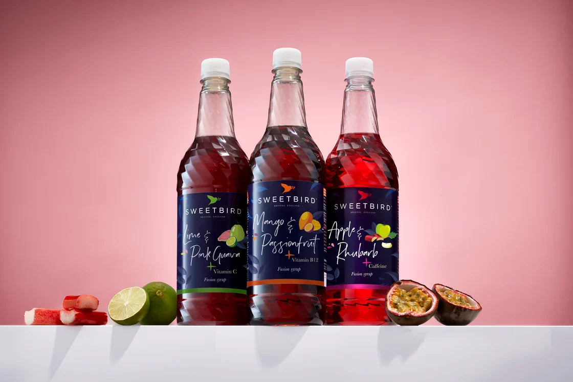 Sweetbird Apple & Rhubarb Fusions+ Syrup (1 Litre)