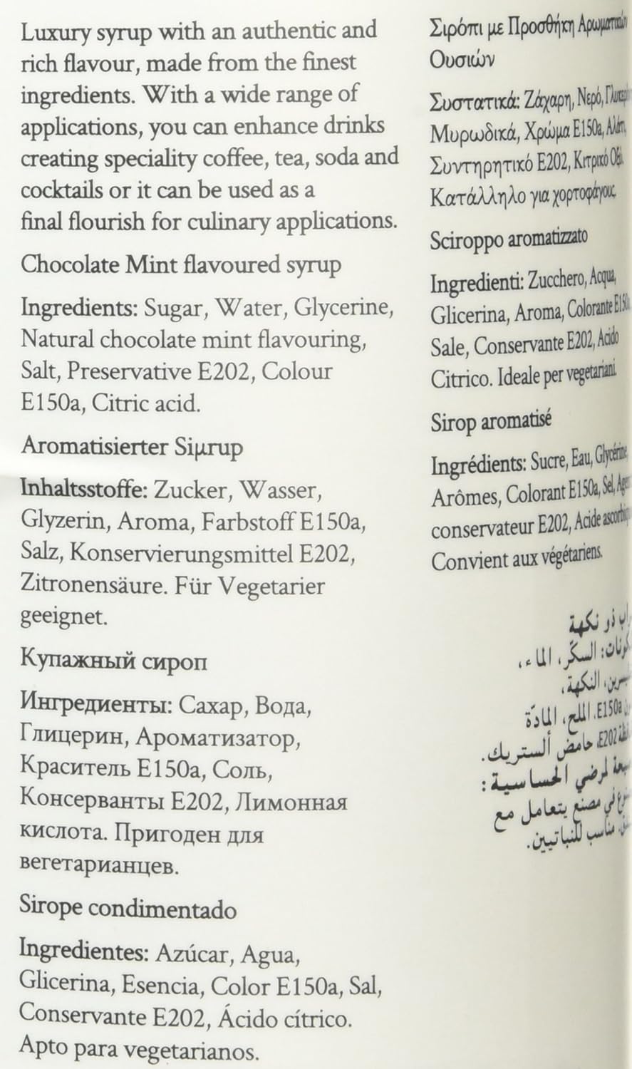 Simply Chocolate Mint Syrup