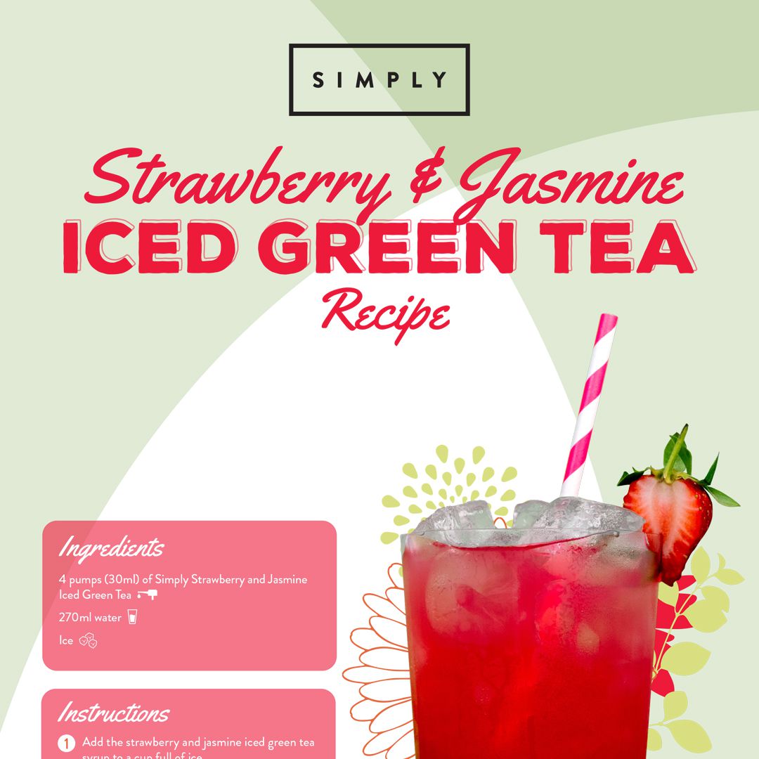 Simply Strawberry & Jasmine Iced Green Tea Syrup
