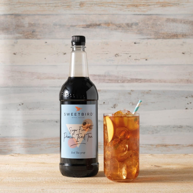 Sweetbird Sugar Free Peach Iced Tea Syrup