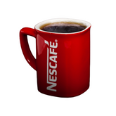 Instant coffee in a Nescafe mug