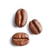 scattered coffee beans