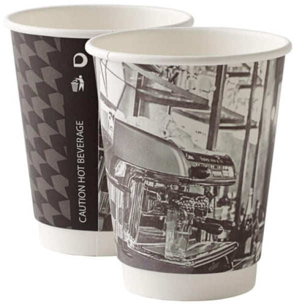 12oz Double Wall Barista Mixed Takeaway Cups