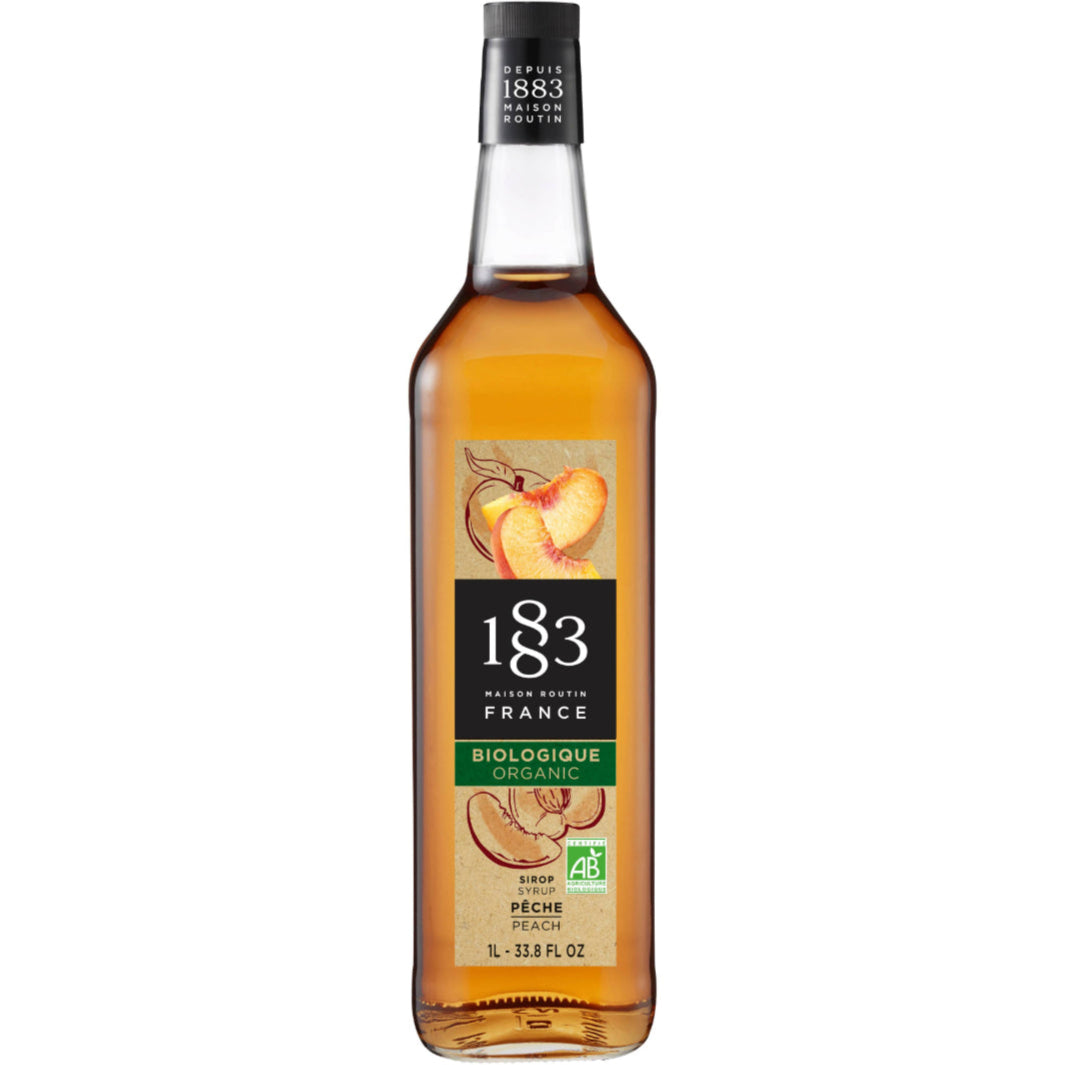 1883 Maison Routin Organic Peach Syrup (1 Litre)