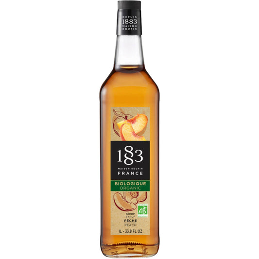 1883 Maison Routin Organic Peach Syrup (1 Litre)