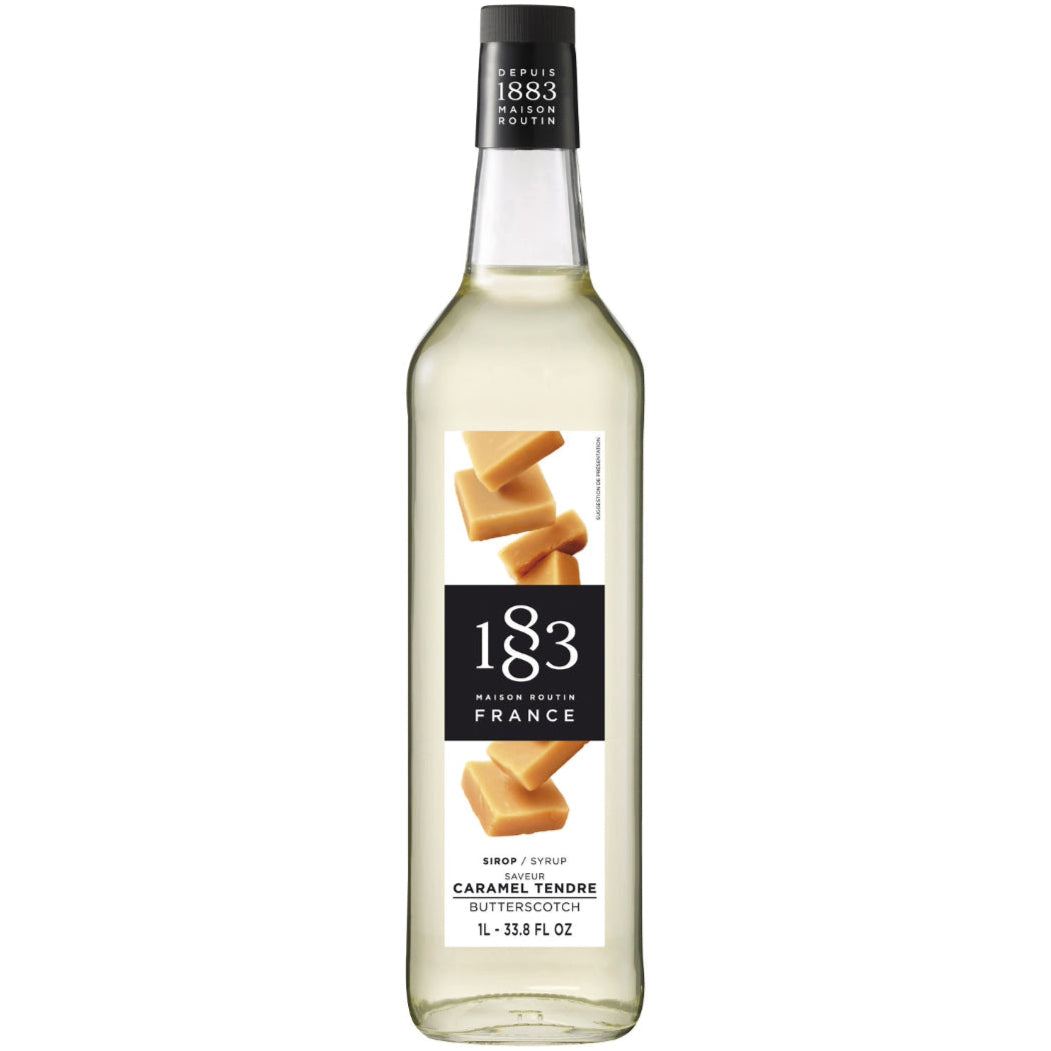 1883 Maison Routin Butterscotch Syrup | 1 Litre Glass Bottle – Bulk Coffee