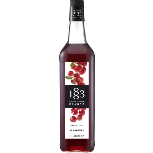 1883 Maison Routin Cranberry Flavouring Syrup (1 Litre)