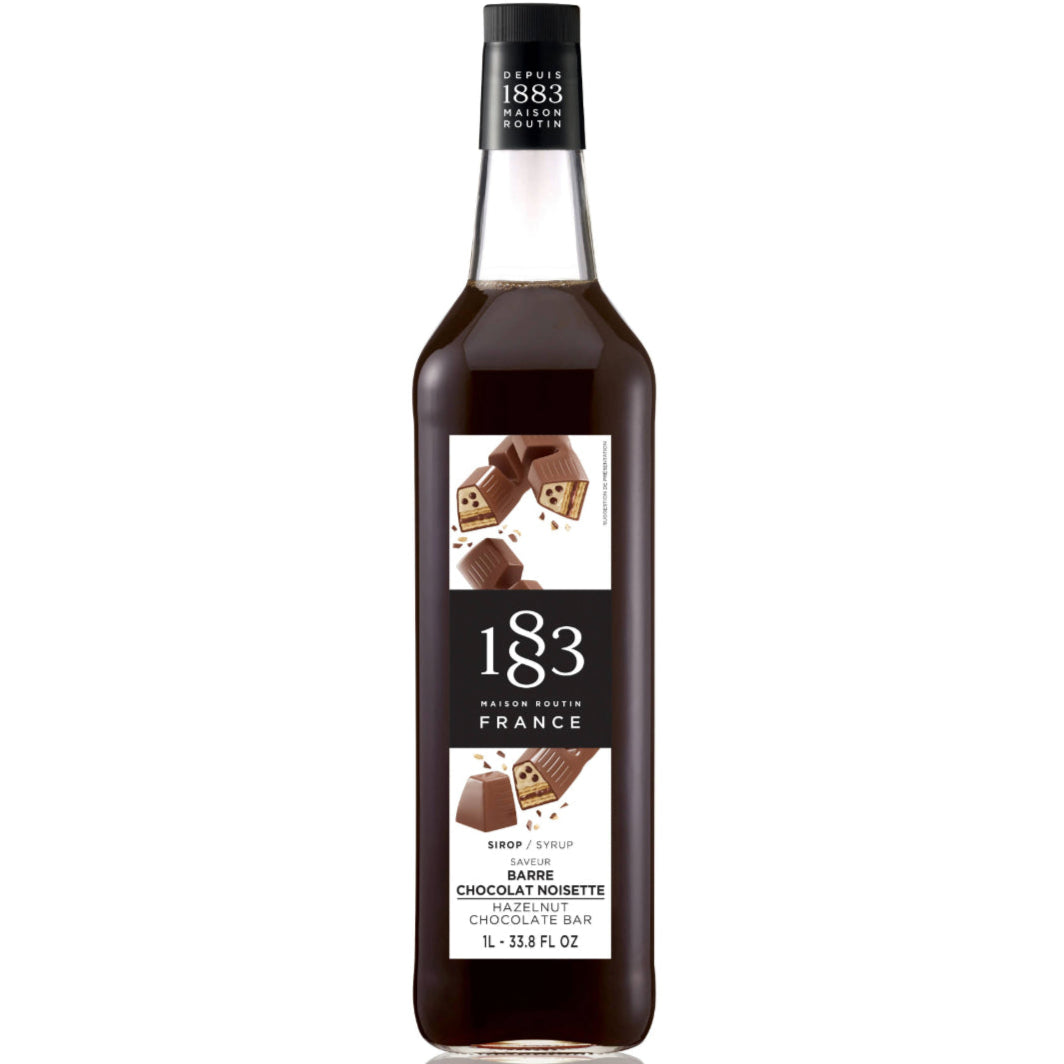 1883 Maison Routin Chocolate Hazelnut Bar Syrup (1 Litre)