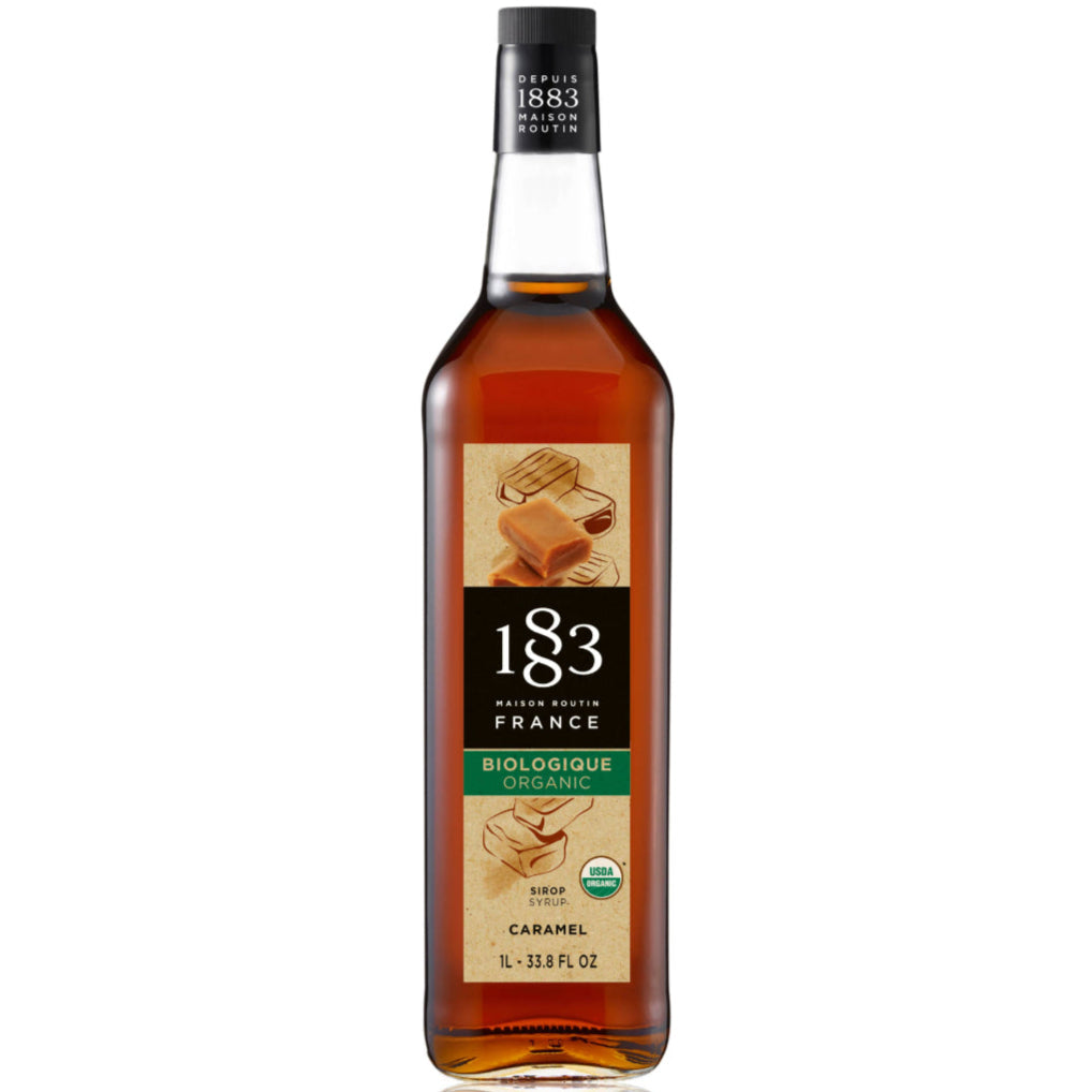 1883 Maison Routin Organic Caramel Flavouring Syrup (1 Litre)