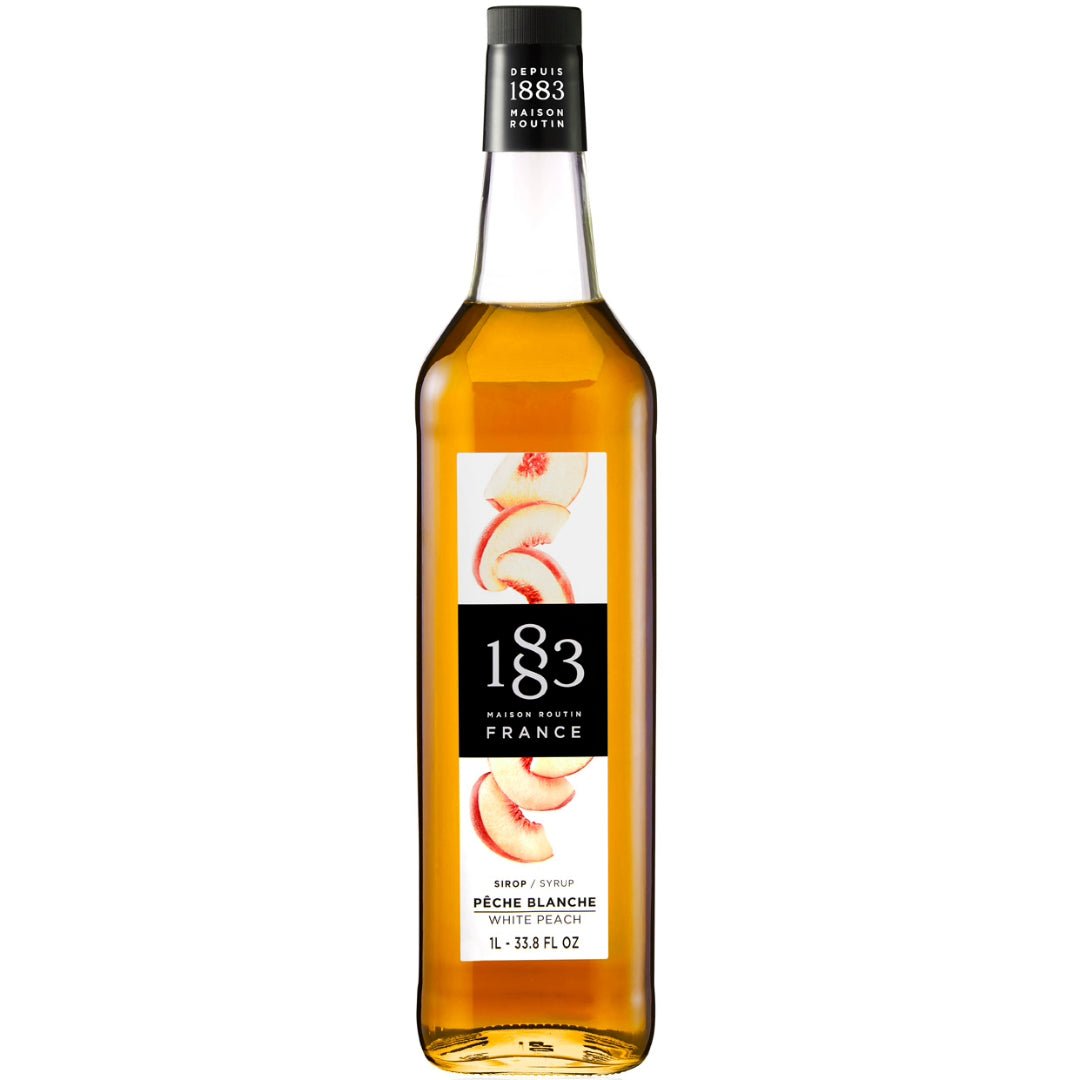 1883 Maison Routin White Peach Syrup (1 Litre)