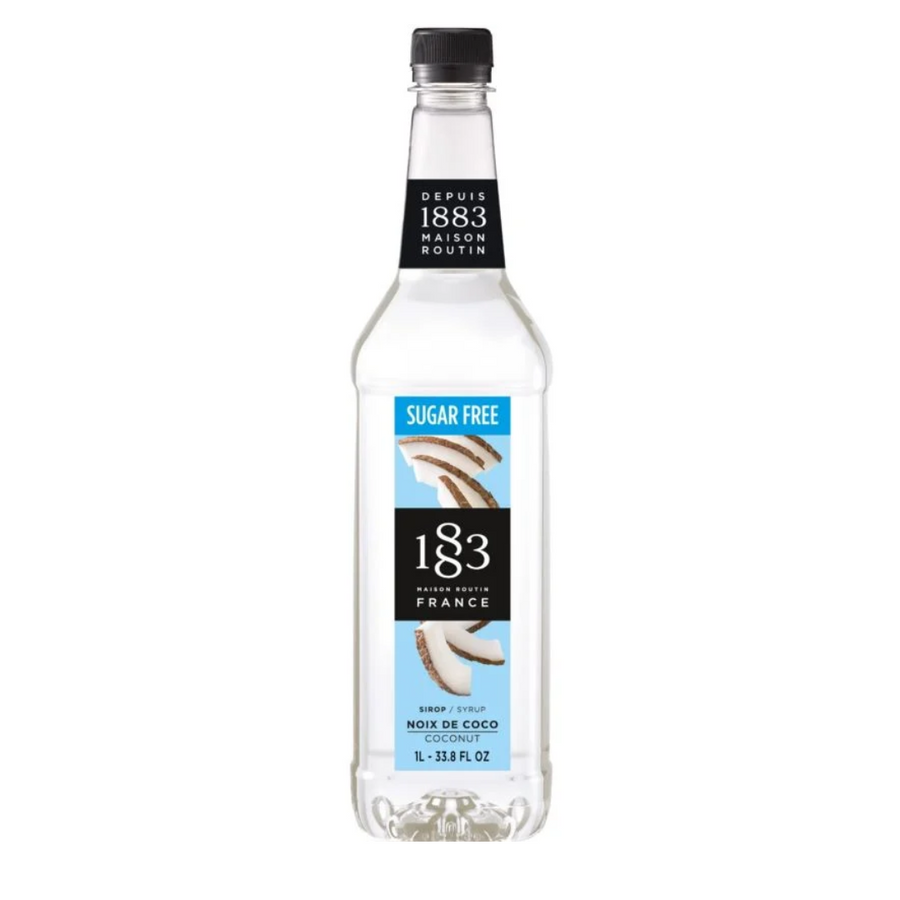 1883 Maison Routin Coconut Sugar Free Syrup - 1 Litre (Plastic Bottle)
