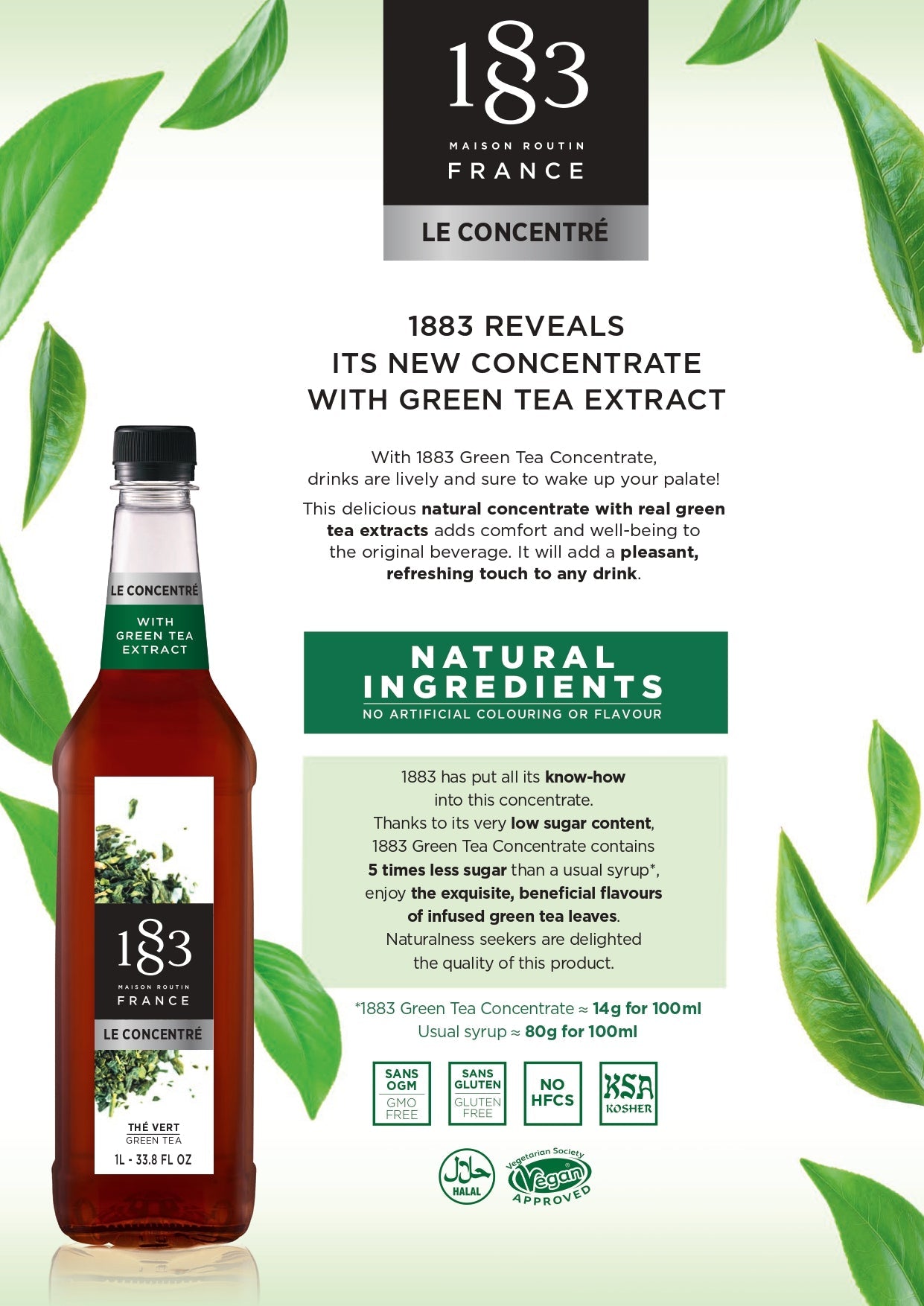 1883 Maison Routin Green Tea Concentrate Ingredients