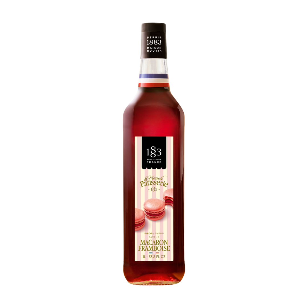 1883 Maison Routin Macaron Framboise - 1 Litre (Glass Bottle)