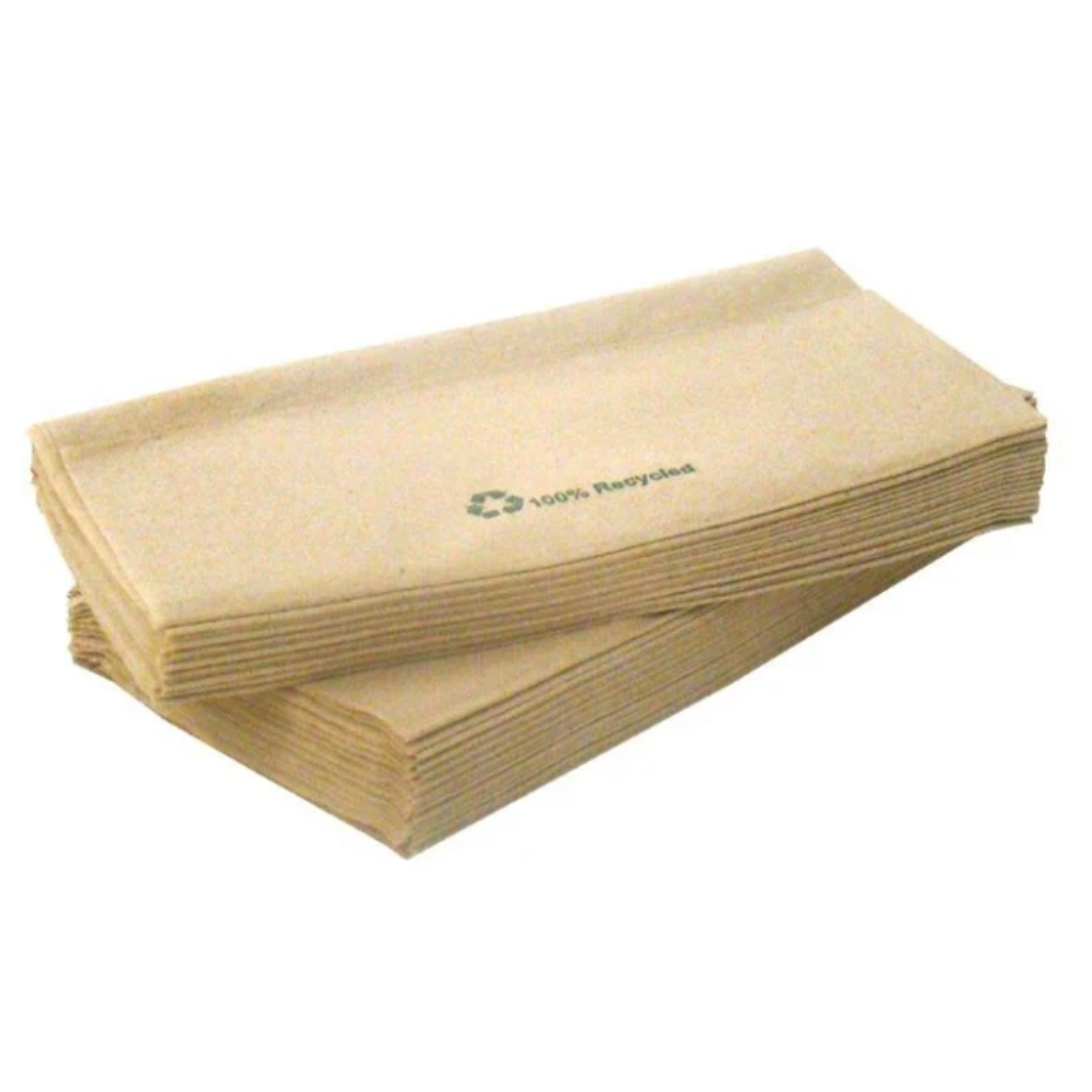 1 Ply Dispenser Napkins - Unbleached 32x33cm Nova Fold