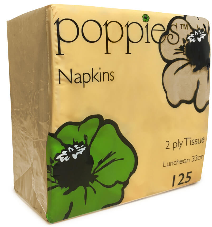 2 Ply Napkin - Champagne 33x33cm