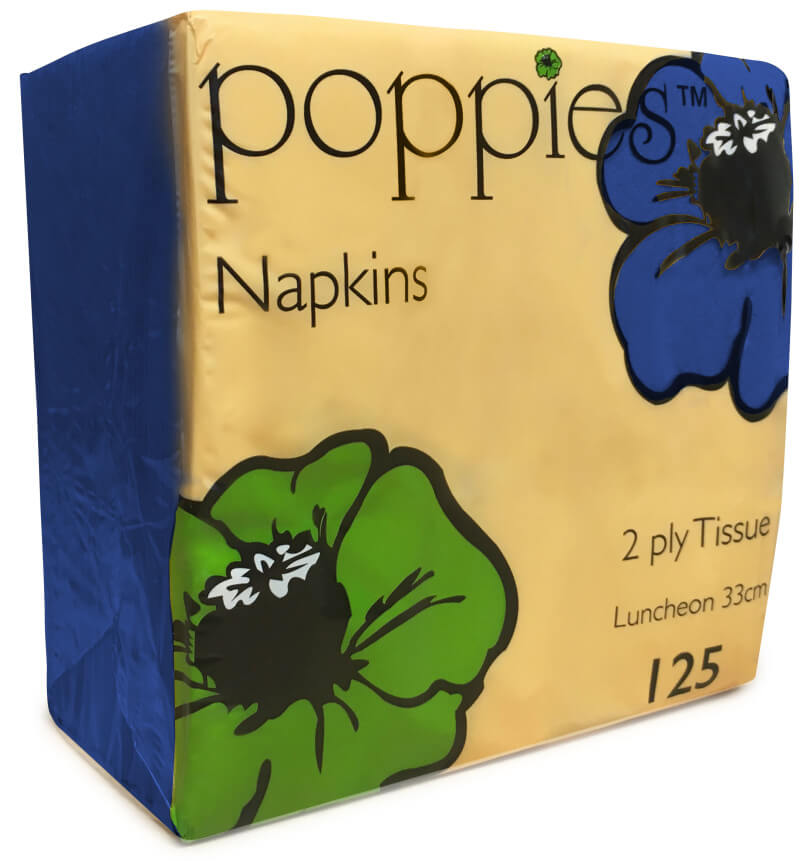 2 Ply Napkin - Navy Blue 33x33cm