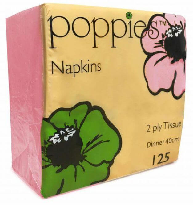 2 Ply Napkin - Pink 33x33cm