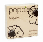 2 Ply Napkin - Unbleached 33x33cm 4 Fold (125)