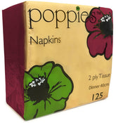 2 Ply Napkin - Bordeaux 40x40cm 8 Fold