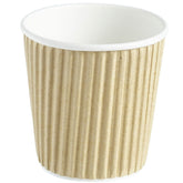 4oz Kraft Ripple Disposable Cups
