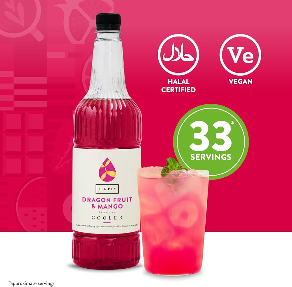 Simply Dragon Fruit & Mango Cooler (1 Litre)