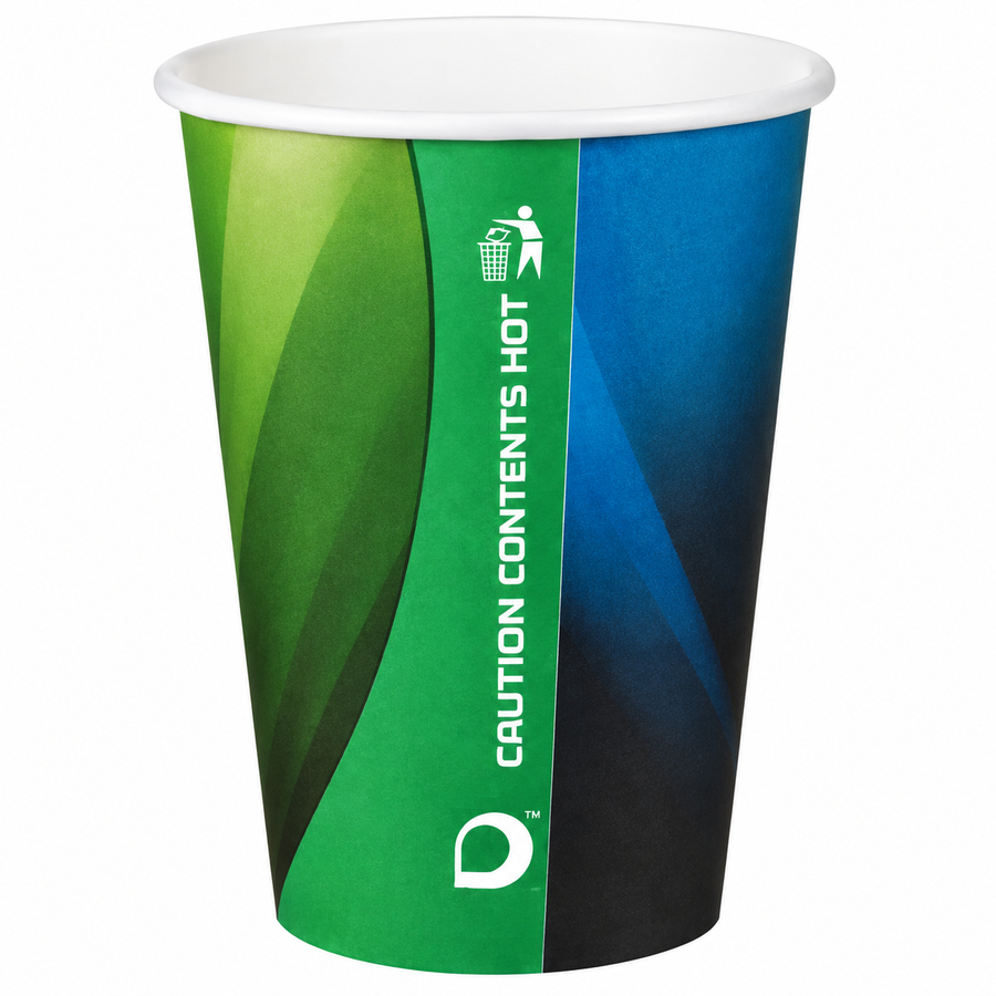 7oz Prism Green Tall Paper Cups