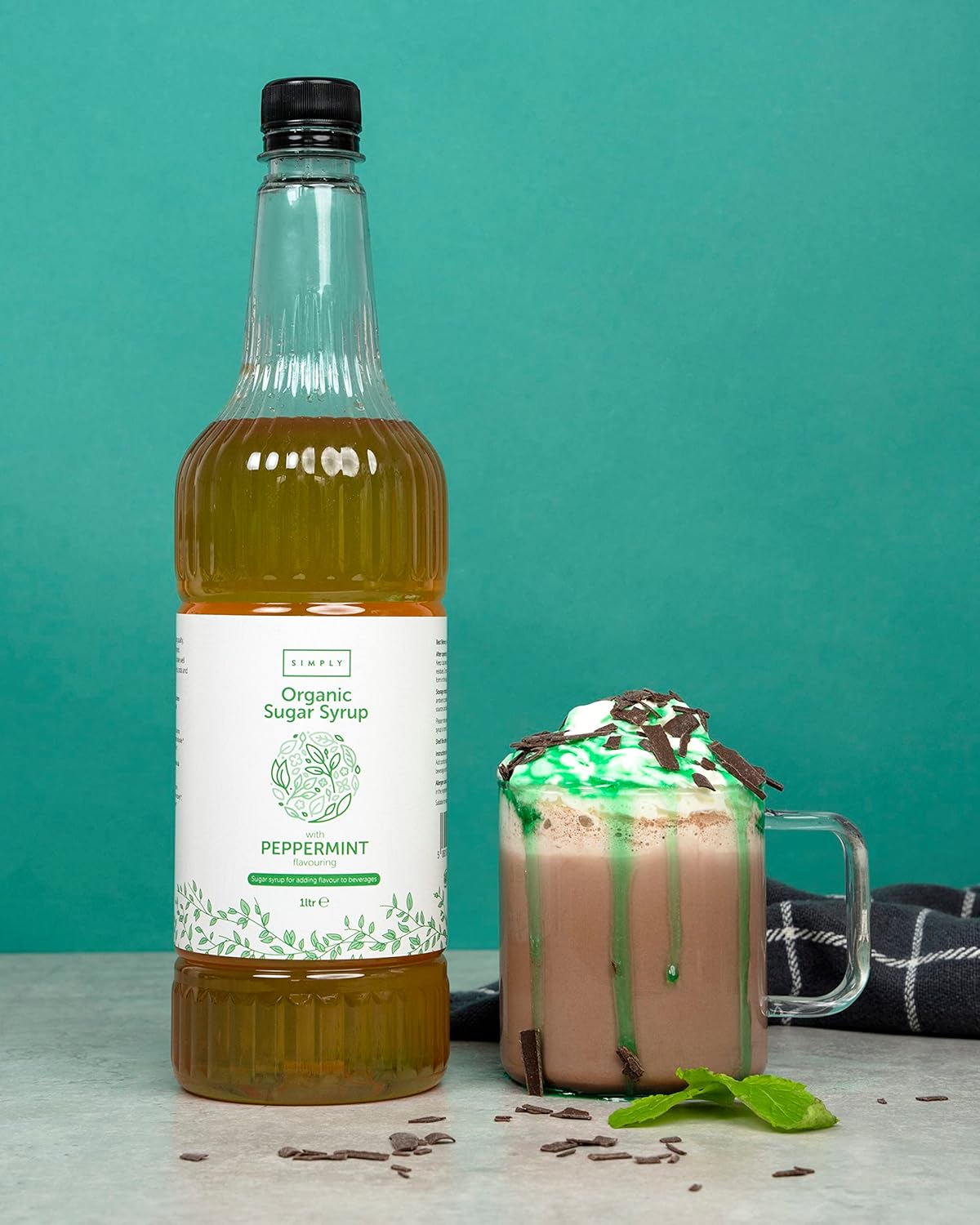 Simply Peppermint Organic Syrup (1 Litre)