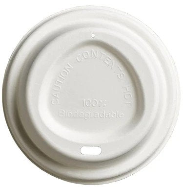 8oz Bagasse Compostable Sip Lids