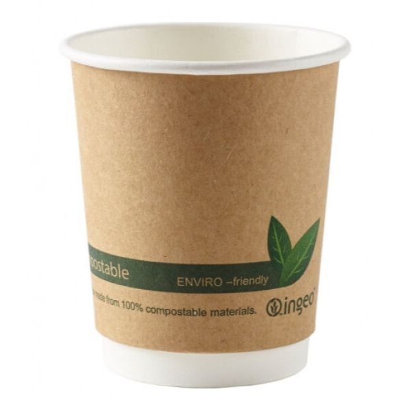 8oz Double Wall Compostable Ingeo Cups