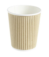 8oz Kraft Ripple Cups