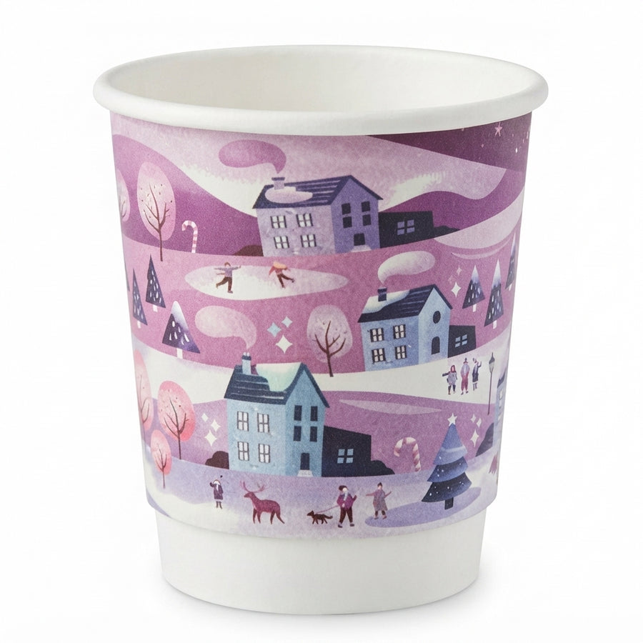 8oz Vegware Xmas Double Wall Cups