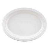 Bagasse Sugarcane Biodegradable Compostable Oval 10" x 12" Plates (125)