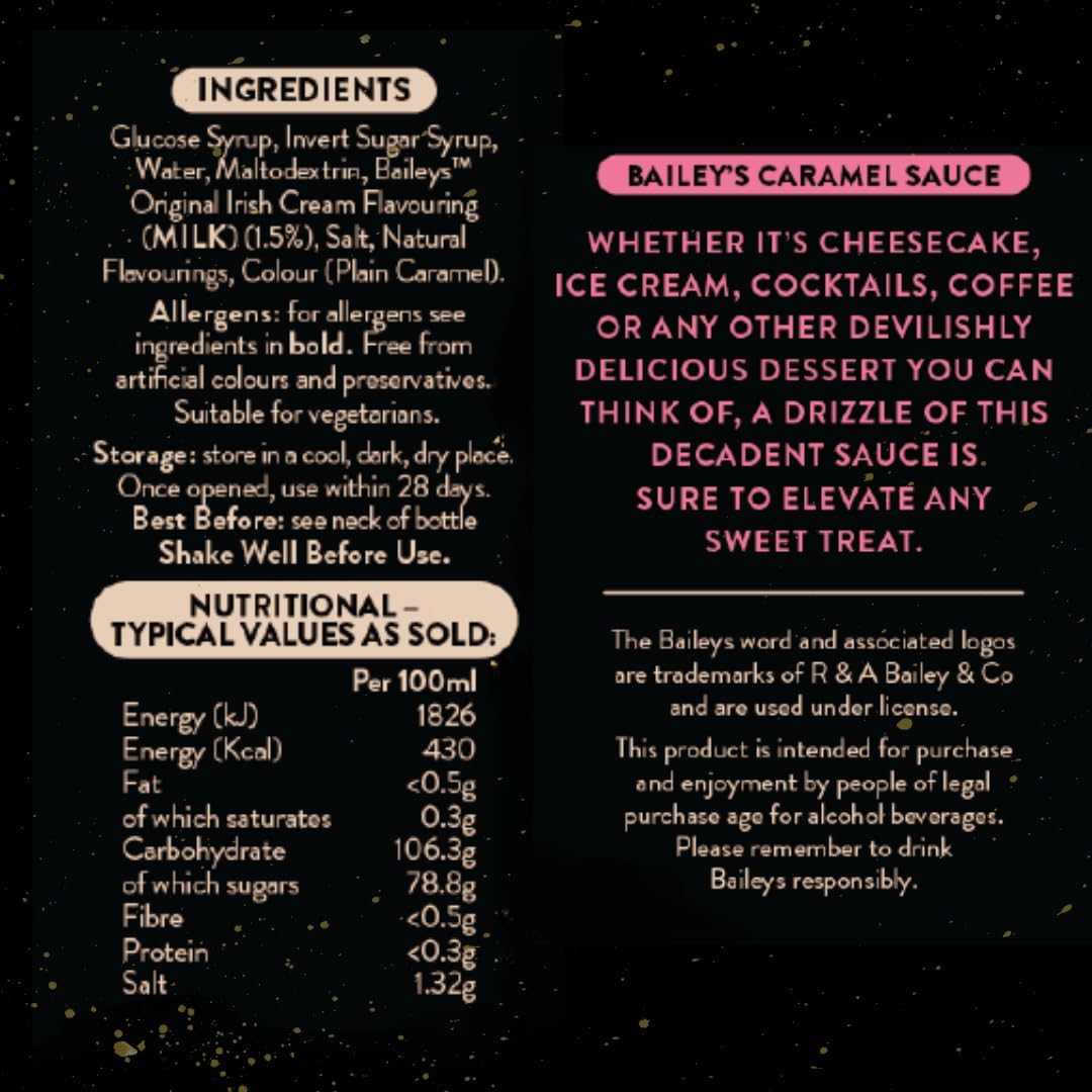 Baileys Caramel Sauce (500ml)