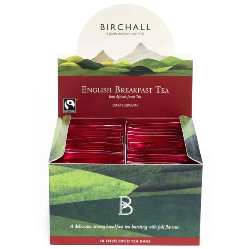 Birchall English Breakfast Tag & Envelope Tea Bags (50)