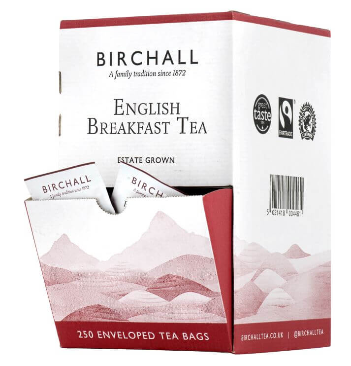 Birchall English Breakfast Fairtrade Rainforest Envelope Tea Bags