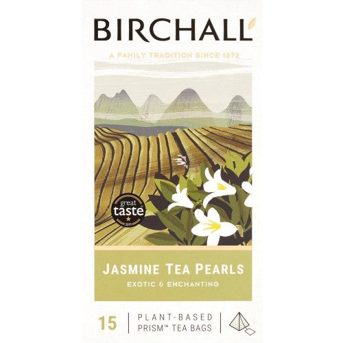 Birchall Jasmine Tea Pearls Prism Tea Bags 