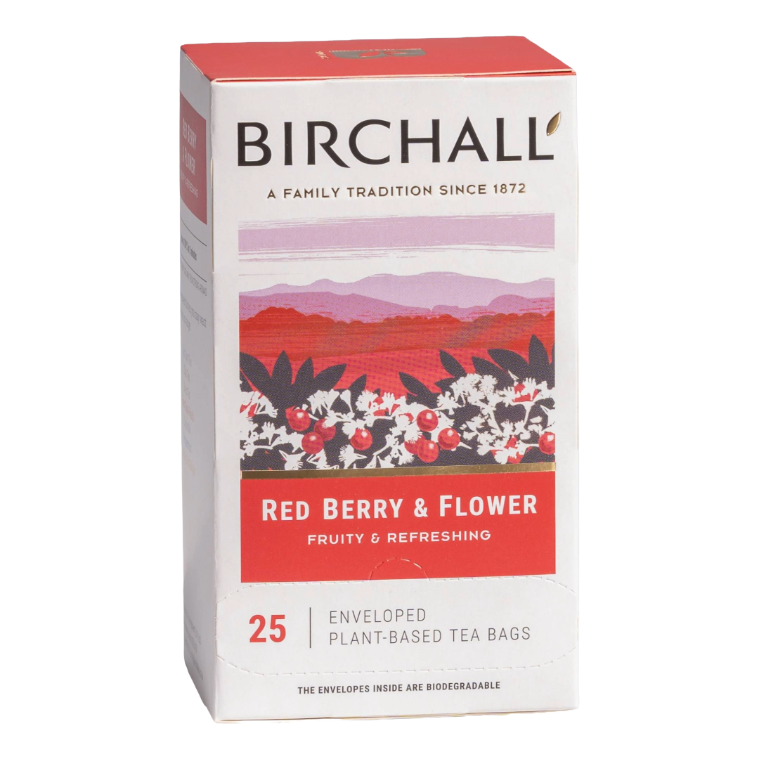 Birchall Red Berry &amp; Flower Envelope Tea Bags (25)