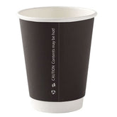 Black 8oz Double Wall Takeaway Coffee Cups