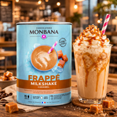 Monbana Caramel Milkshake / Frappe Powder - 1kg Tin