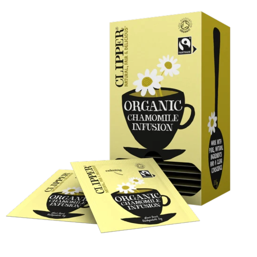 Clipper Fairtrade Organic Chamomile Envelope Tea Bags 