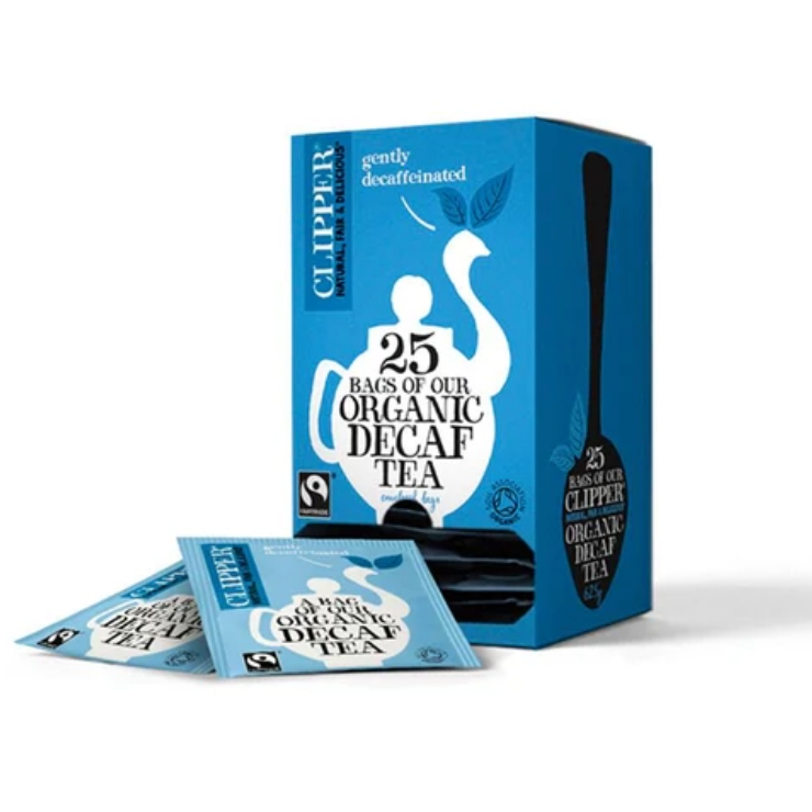 Clipper Fairtrade Organic Decaffeinated Envelope Tea Bags