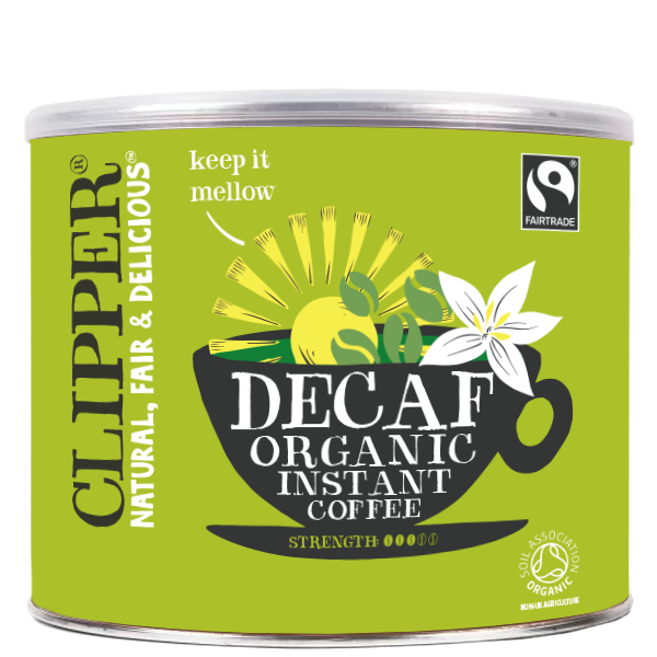 Clipper Fairtrade Organic Decaf Instant Coffee