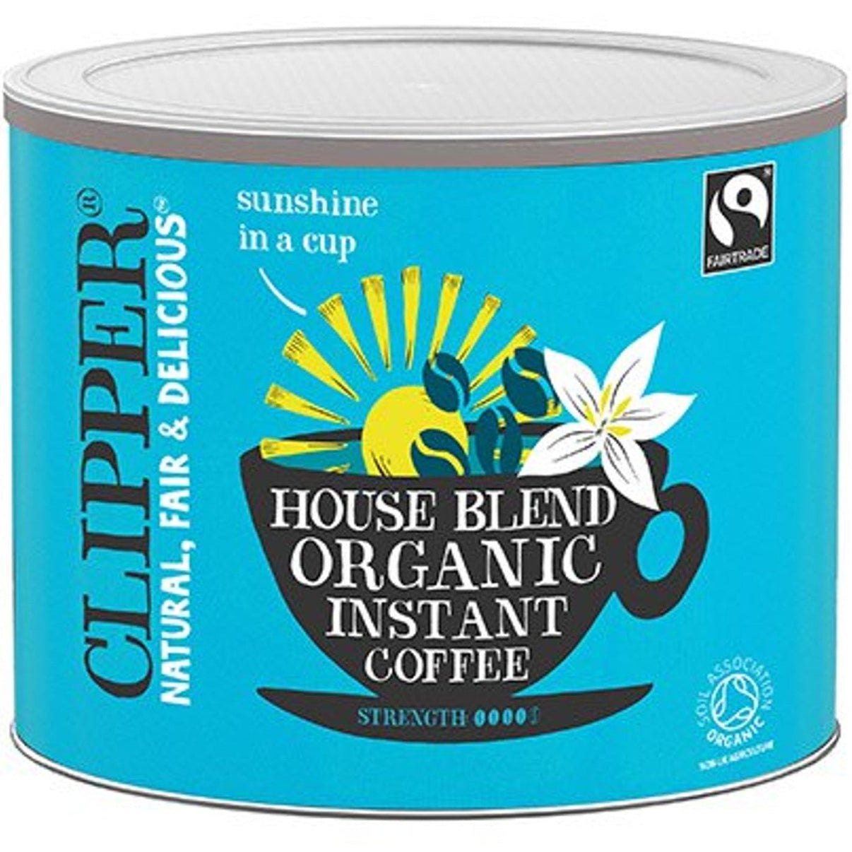 Clipper Fairtrade Organic Medium Roast Coffee Tin (500g)