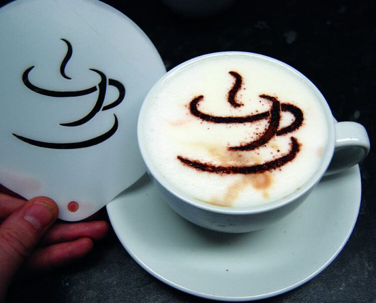 Coffee Cup Latte Art Stencil