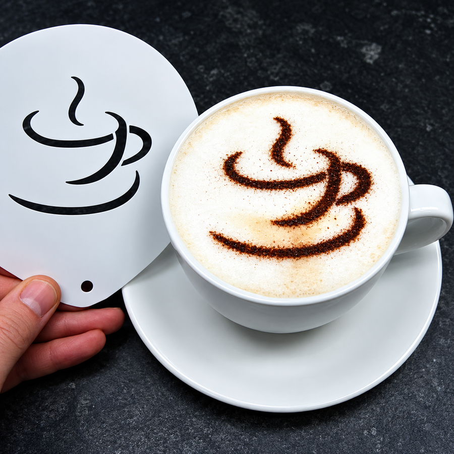 Coffee Cup Stencil (Large Cup Design)