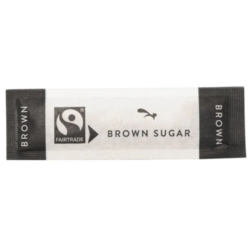 Fairtrade Brown Flat Sugar Sticks (1000)