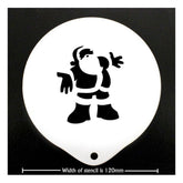 Father Christmas Art Coffee Stencil